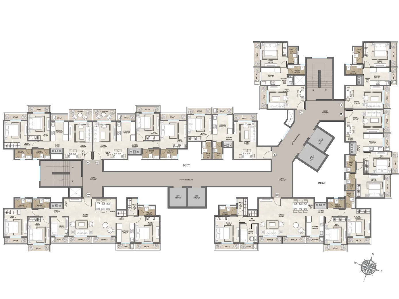 Master floor plan of Cosmos Serenity